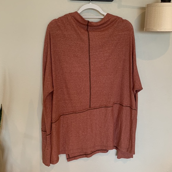 Free People London Town Thermal Long Sleeved Top in copper size medium - Picture 6 of 6